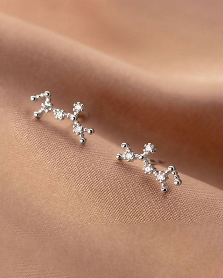 Zodiac Constellation Stud Earrings