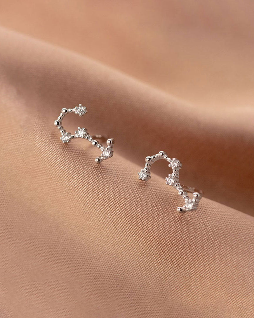 Zodiac Constellation Stud Earrings